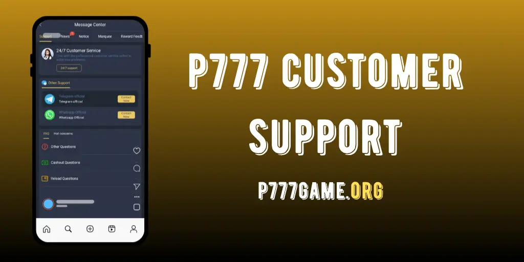 p777 live customers support