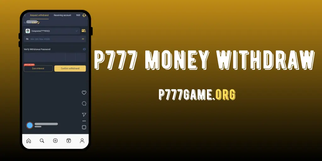 p777 withdraw